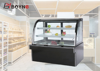 Upright Bench Top Fan Cooling Commercial Cake Display Fridge For Bakery Shop