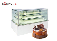 2 Layer L Type Cake Display Case Refrigeration Socep Compressor