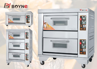 Gas Three Deck Three Tray Baking Oven Stainless Steel for Bread Shop