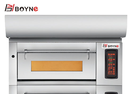 Stainless Steel Commercial Bakery Kitchen Equipment Three Deck Oven